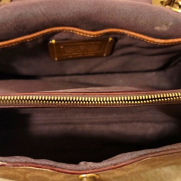 Coach Madison Shoulder Bag in Signature Canvas Coach Leather - Picture 8 of 9